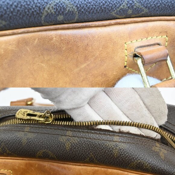 LOUIS VUITTON LV Logo Deauville Hand Bag Monogram Leather Brown M47270 36KB524 - Picture 10 of 15